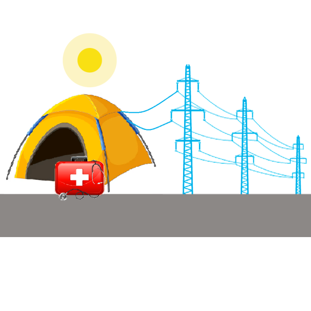 Str�m til telt (Kun medicinske �rsager)