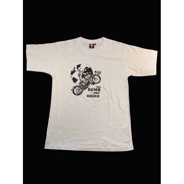 T-shirt hvid med sort tryk (KCCD 2009) XX-Large