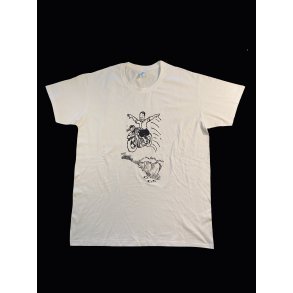 T-shirt hvid med Gunnar Hansen motiv